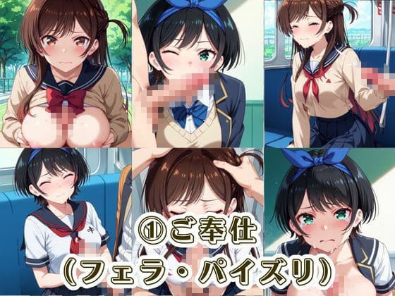 肉便器化運動法律が施行された世界！〜一○瀬ちづる＆更○瑠夏編〜 サンプル7