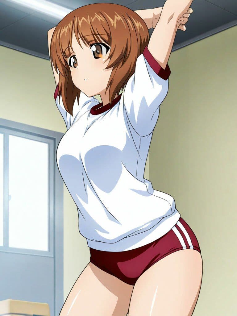 西住美穂ブルマコスプレ 130枚 サンプル1