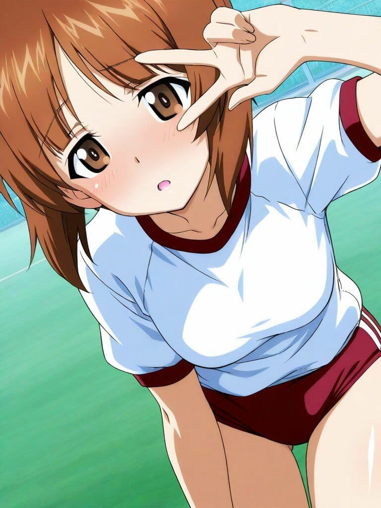 西住美穂ブルマコスプレ 130枚 サンプル3