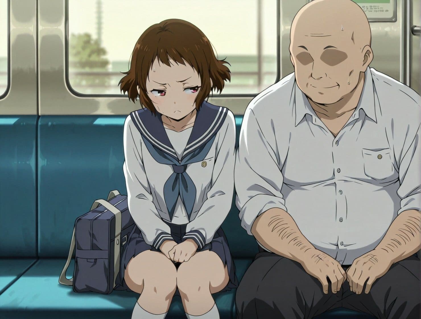 電車でおじさんがやたら近くに座ってくる サンプル3