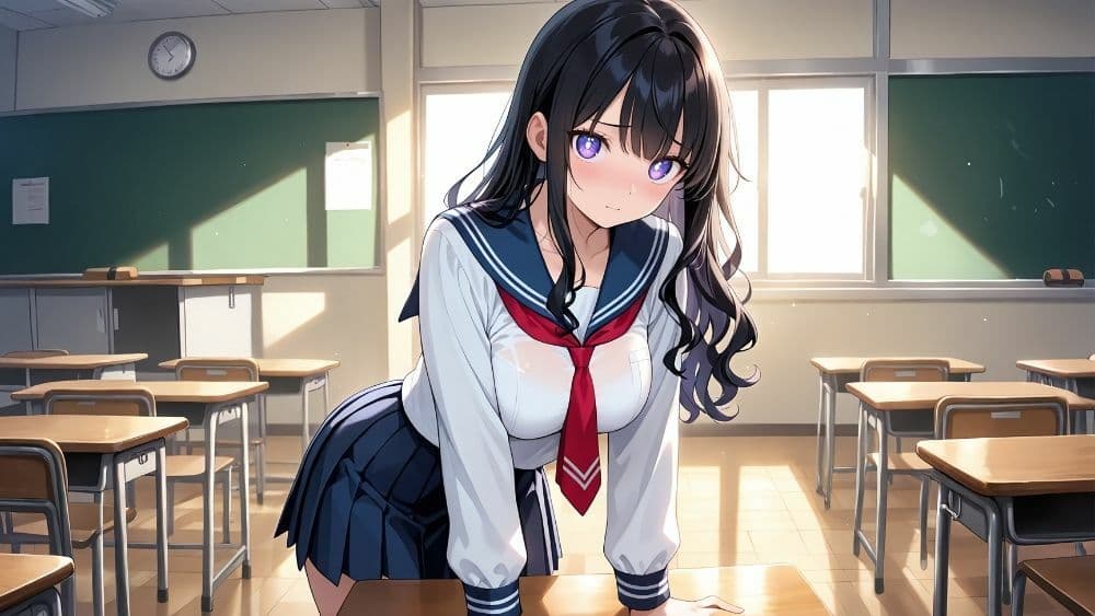 爆乳オレンジ黒髪水泳部が新人コーチと個別レッスン契約【4K】 サンプル3