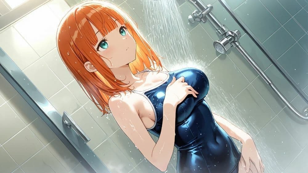 爆乳オレンジ黒髪水泳部が新人コーチと個別レッスン契約【4K】 サンプル6