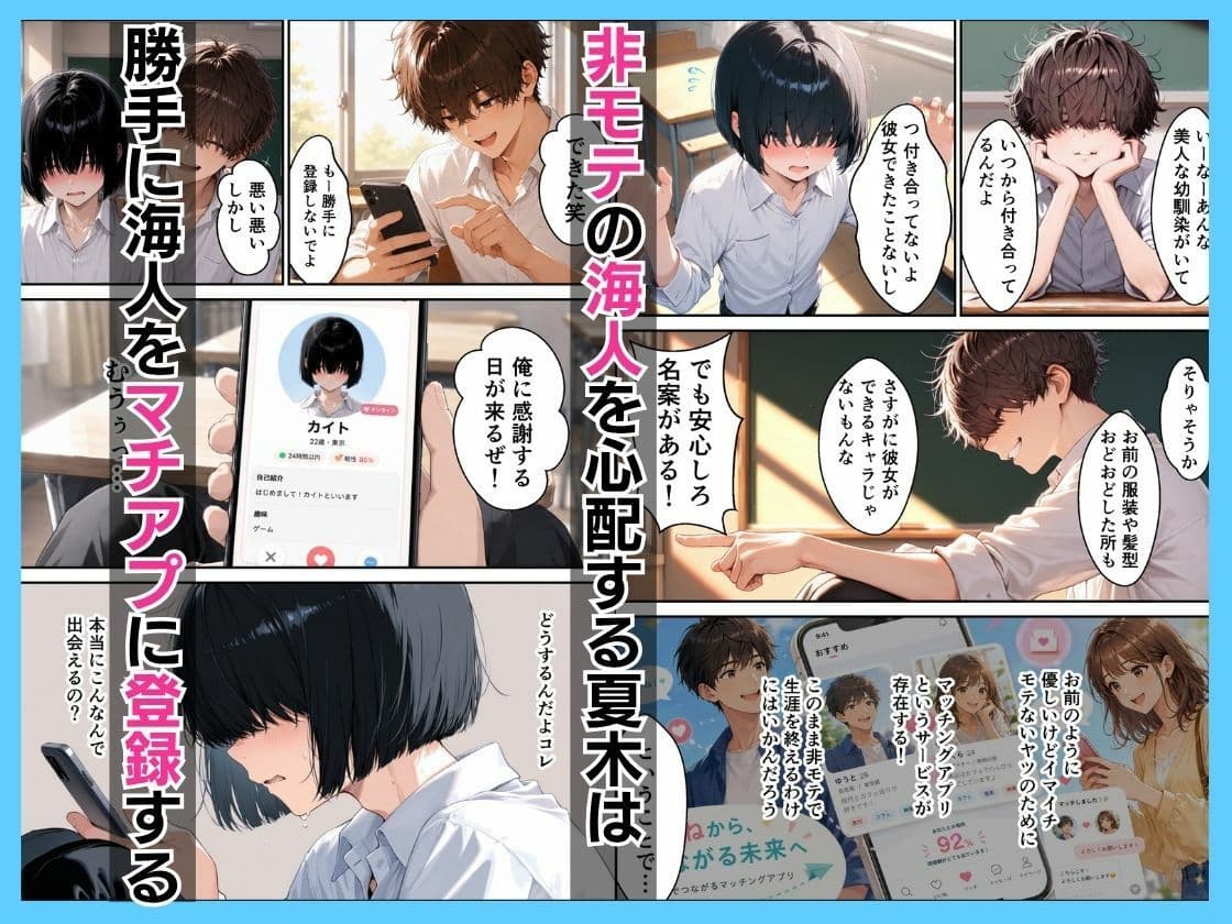 幼馴染ギャルにマチアプの予行練習を頼んだら中出し本気セックスした話 サンプル3