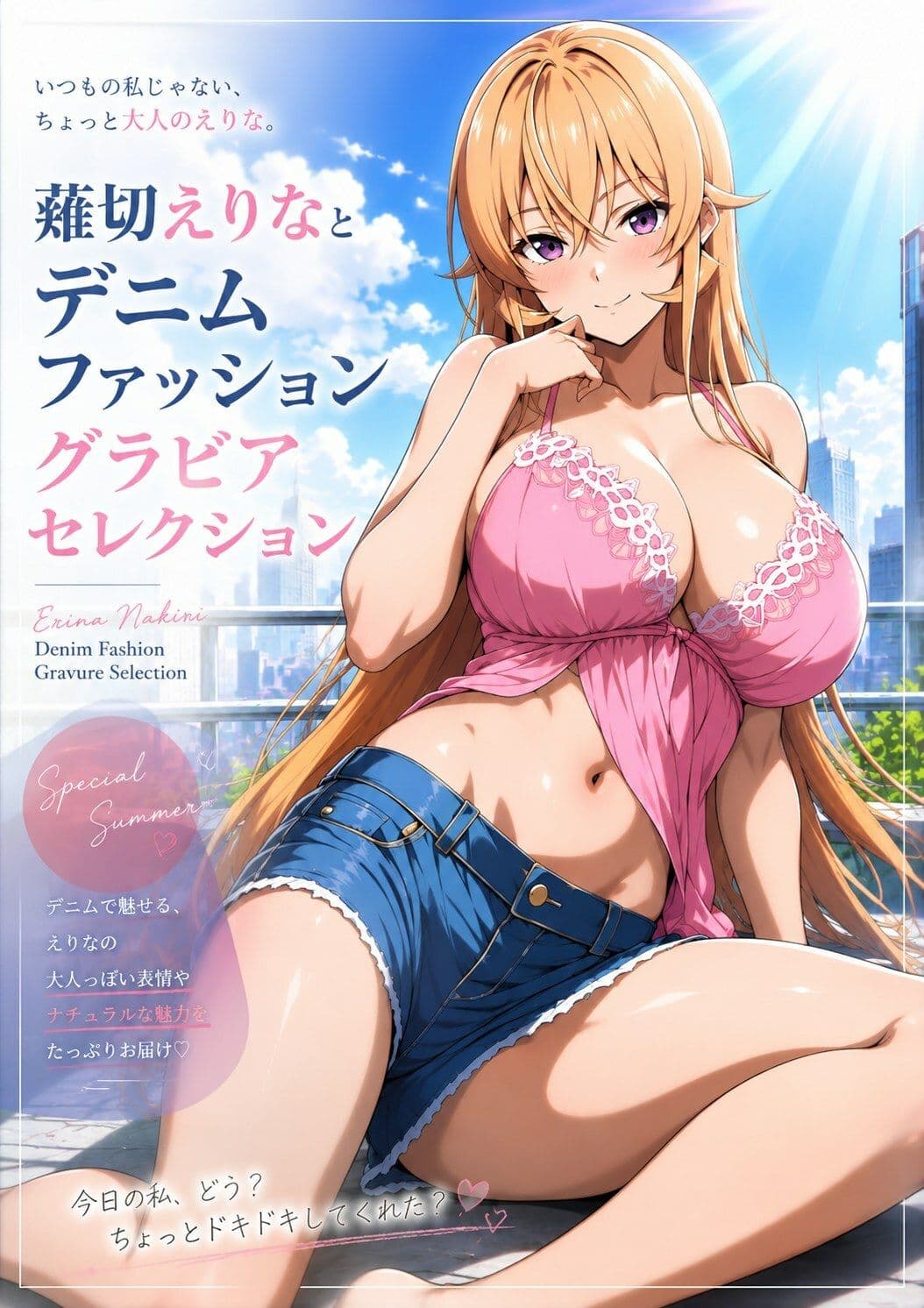 薙切えりなデニムファッショングラビアセレクション サンプル6