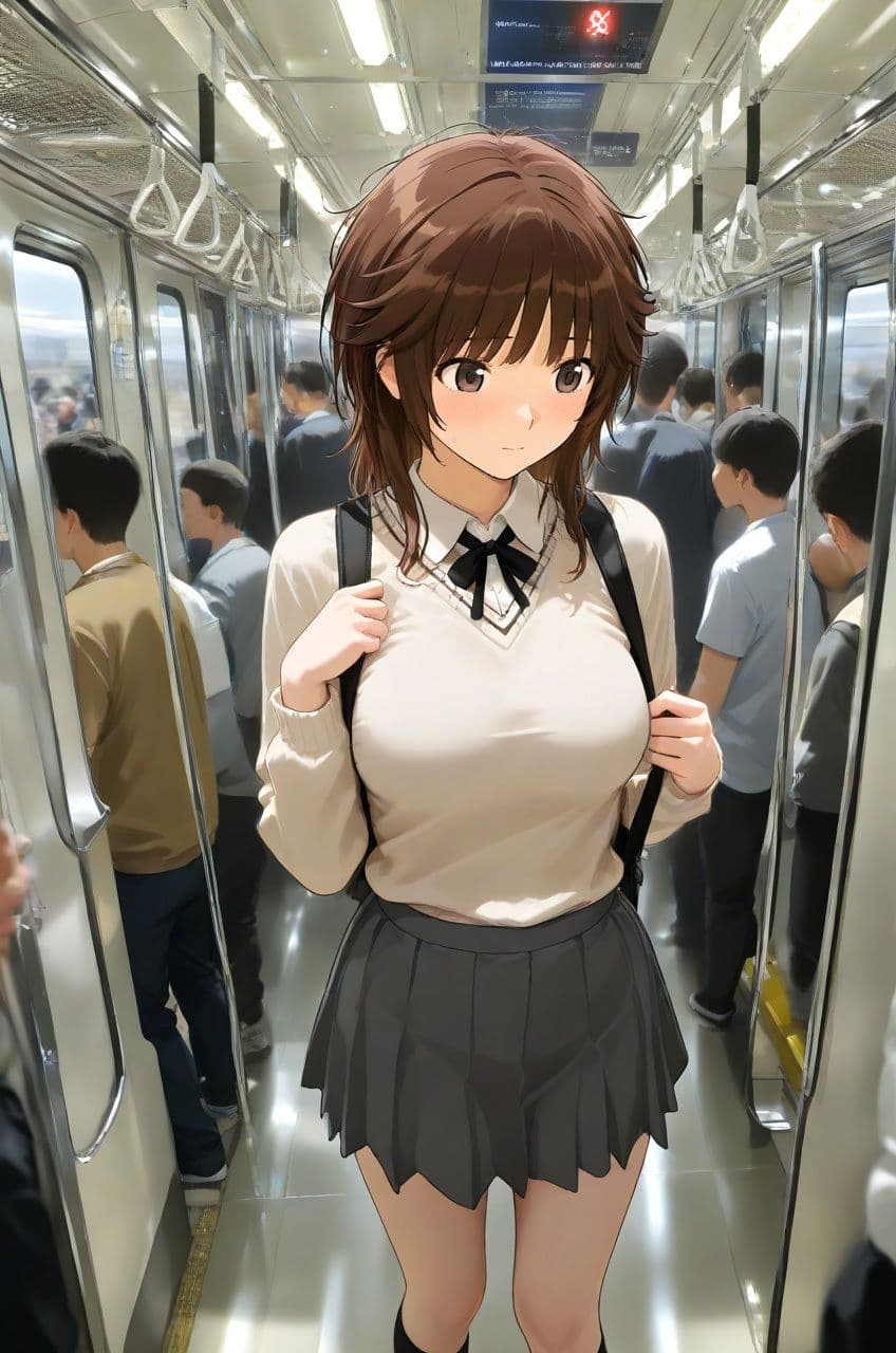 レ●プ専用電車に乗ってしまった梨穂子 前編 サンプル2