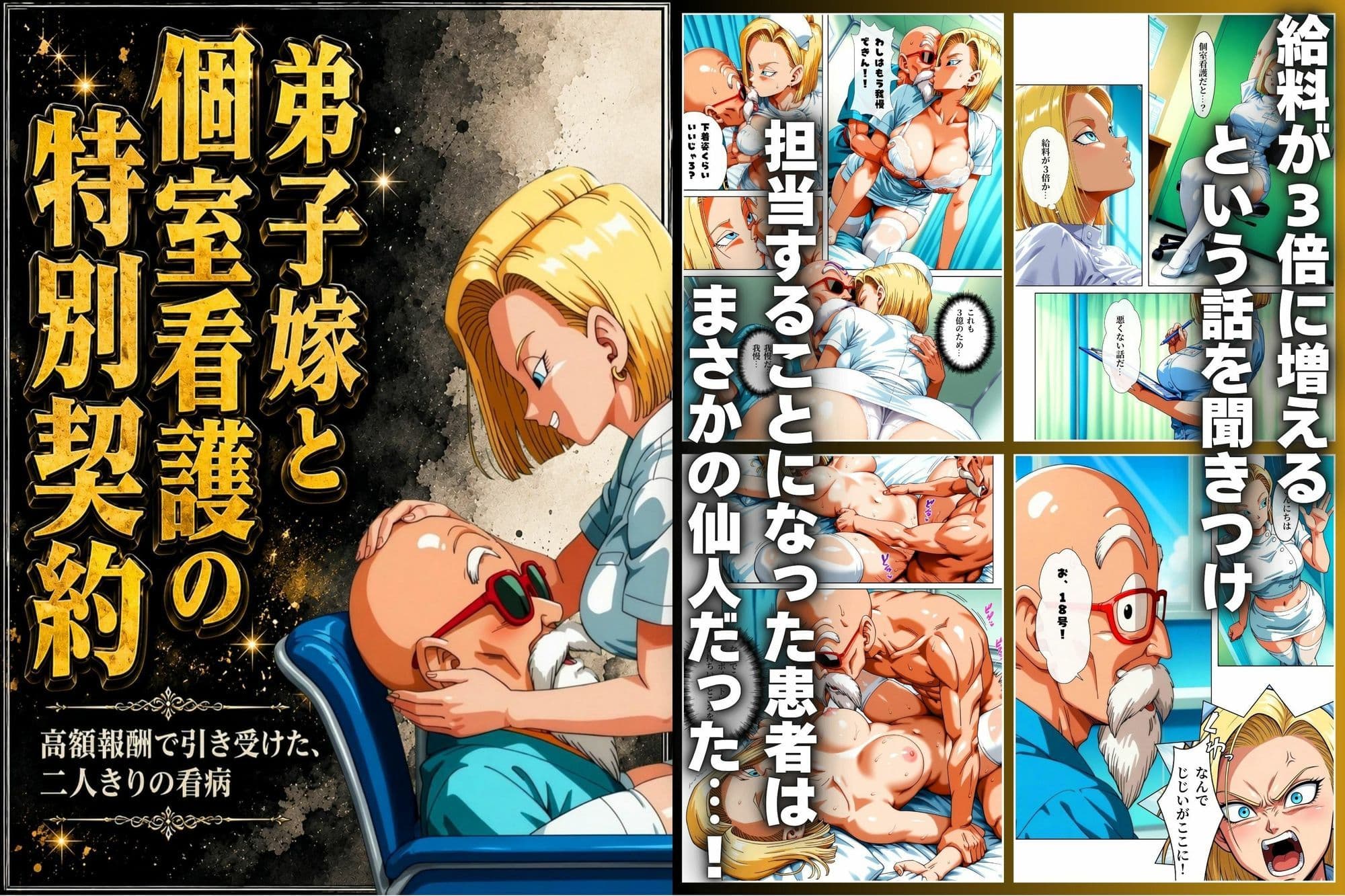 スケベ仙人 病院＆ナイトプールで亀覚醒 サンプル2