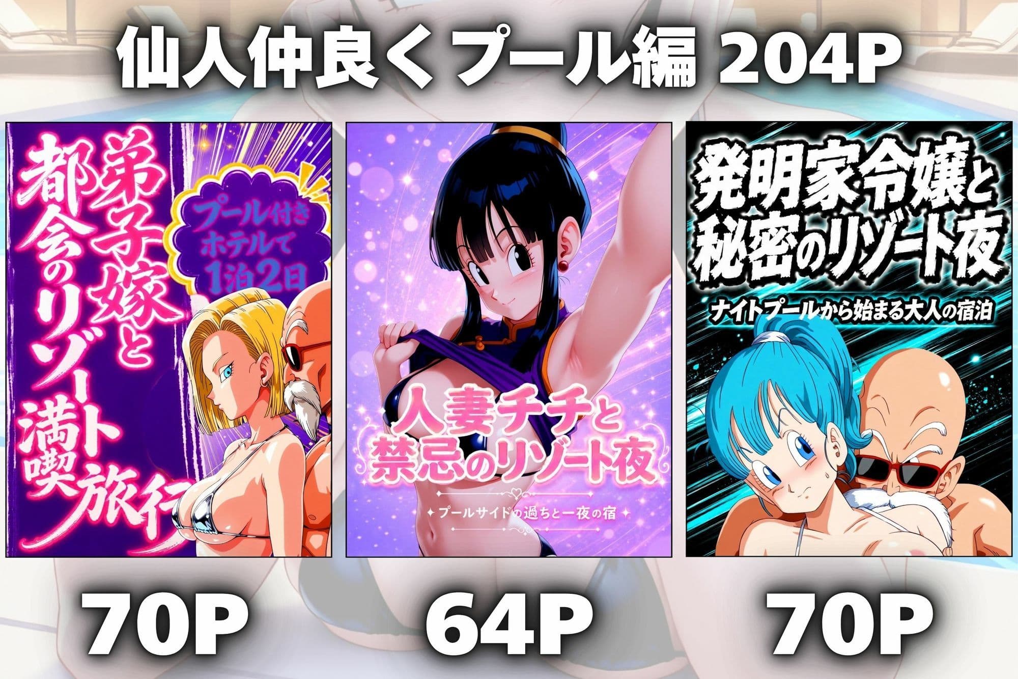 スケベ仙人 病院＆ナイトプールで亀覚醒 サンプル5