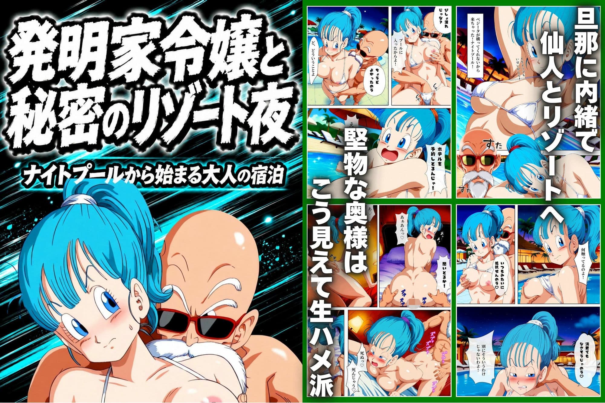 スケベ仙人 病院＆ナイトプールで亀覚醒 サンプル8