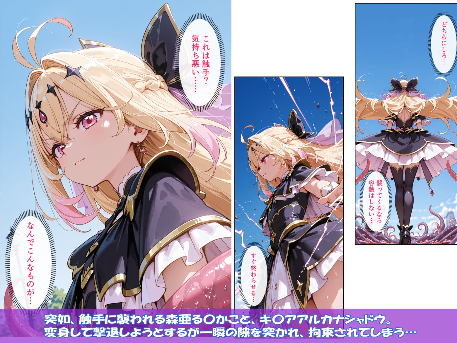 キ〇アアルカナシャドウ 大衆の前で快楽堕ち サンプル1