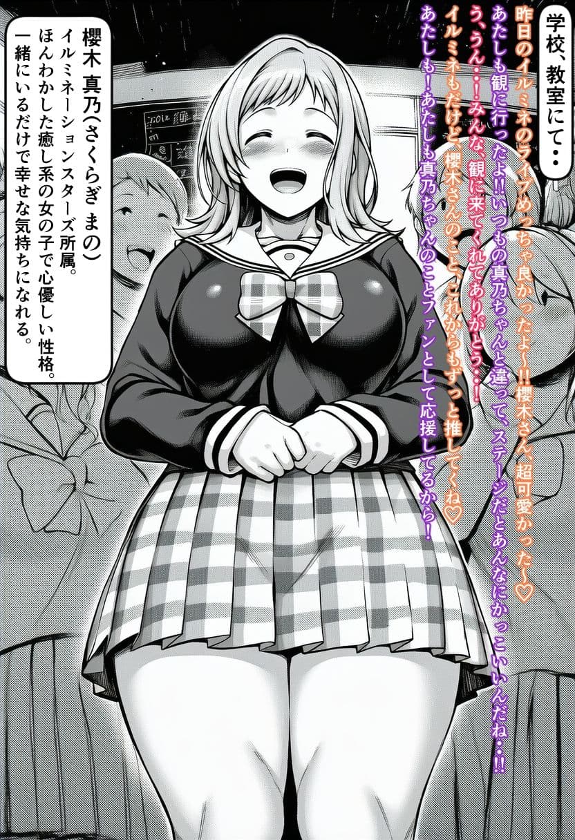 洗脳されたアイドルがラブラブ彼女になって妊娠・出産する話 サンプル1