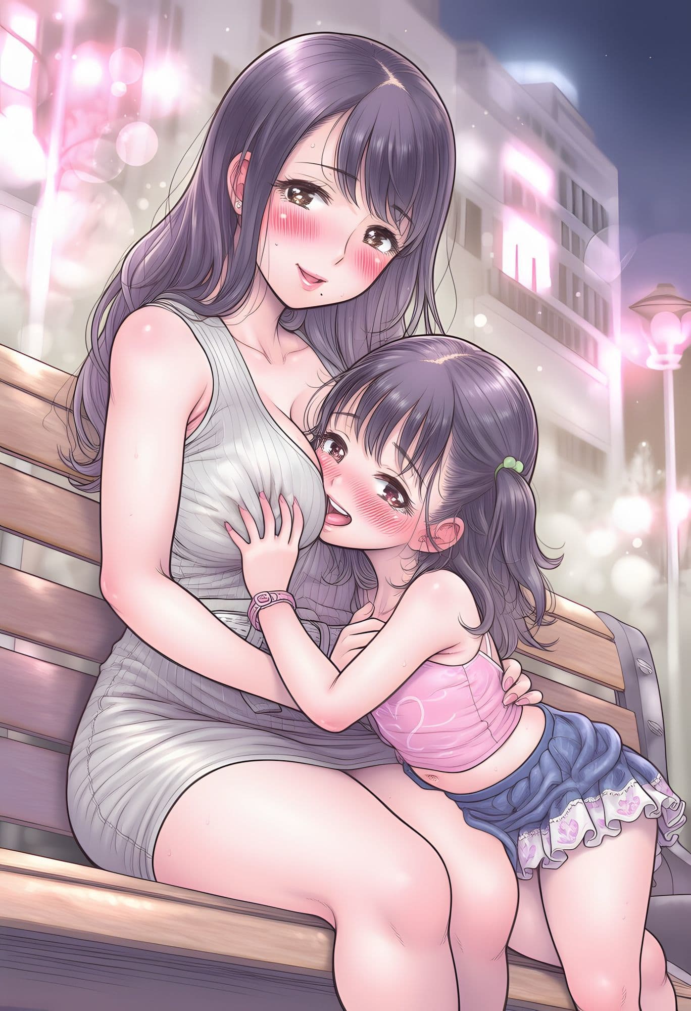 母娘レズCG集  母娘ぷれい  甘い夜の母娘物語 サンプル5