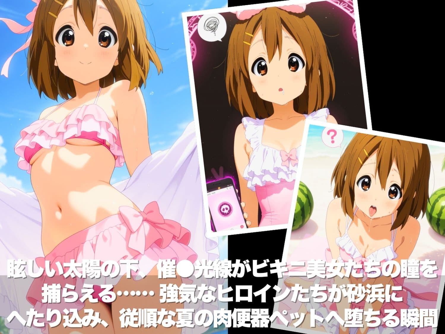 真夏の海辺で堕ちて 〜おじさんの虜になって妊娠するまで〜 け●おん！編 サンプル2