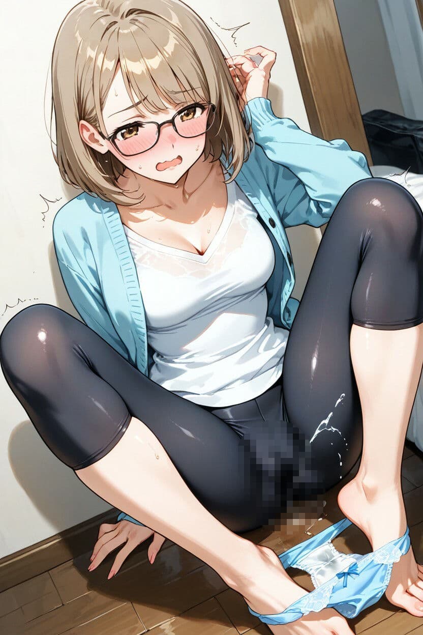 【200枚＋PDF】「……真面目なところ、見て欲しかったのかな……っ？」 ── 知的な眼鏡美女の段階的ストーリー露出・完全保存版200枚パック サンプル3
