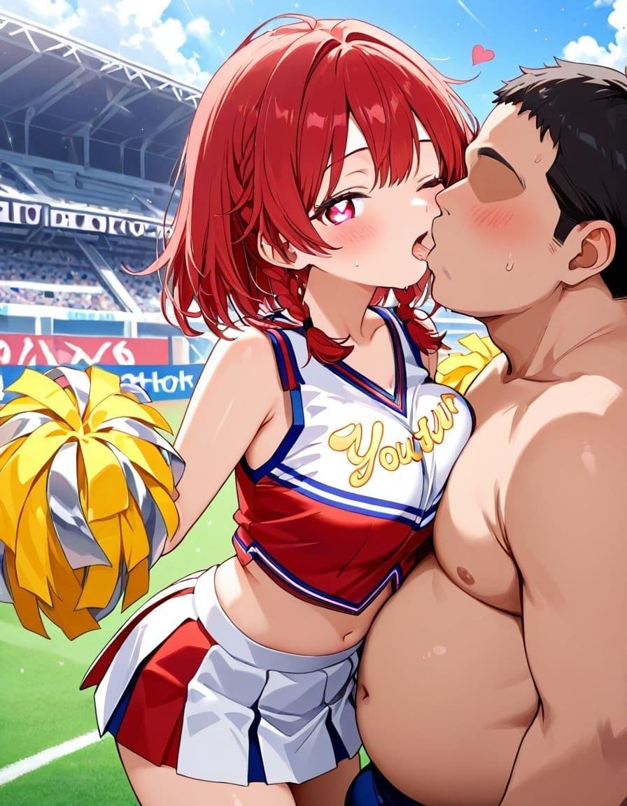 どこでもセックスするのが当たり前になっちゃった世界 チアガール編 サンプル2