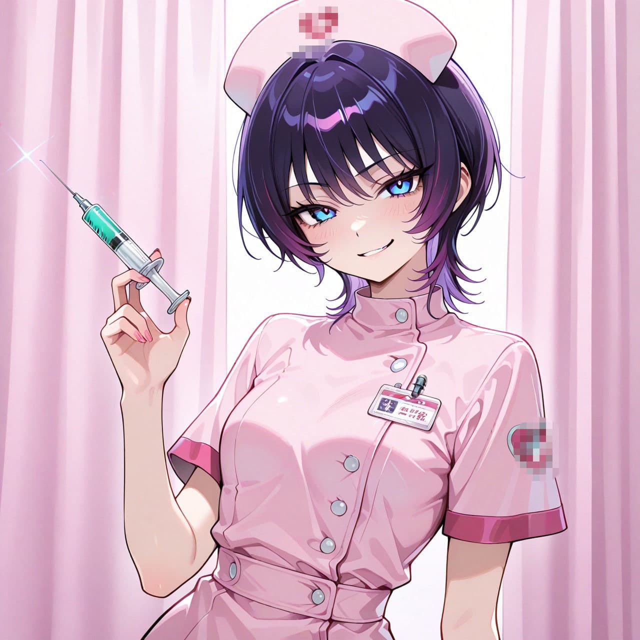 紫ショートちゃんの秘密のコスプレ撮影会 〜バニー・レースクイーン・巫女・ナース〜【R18 AI CG集】 サンプル8