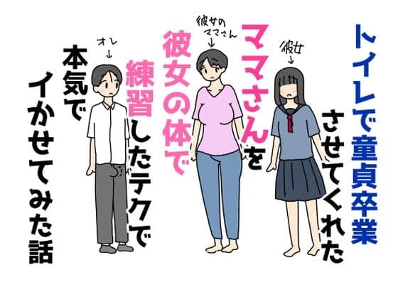 トイレで童貞卒業させてくれたママさんを彼女の体で練習したテクで本気でイかせてみた話