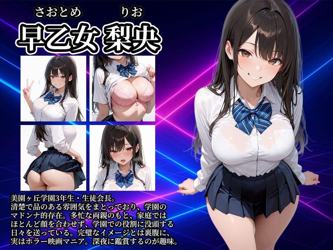 女子校生性指導コレクション-早乙女梨央 ハメ撮り編- 学園の影に潜む禁断の性指導 サンプル2