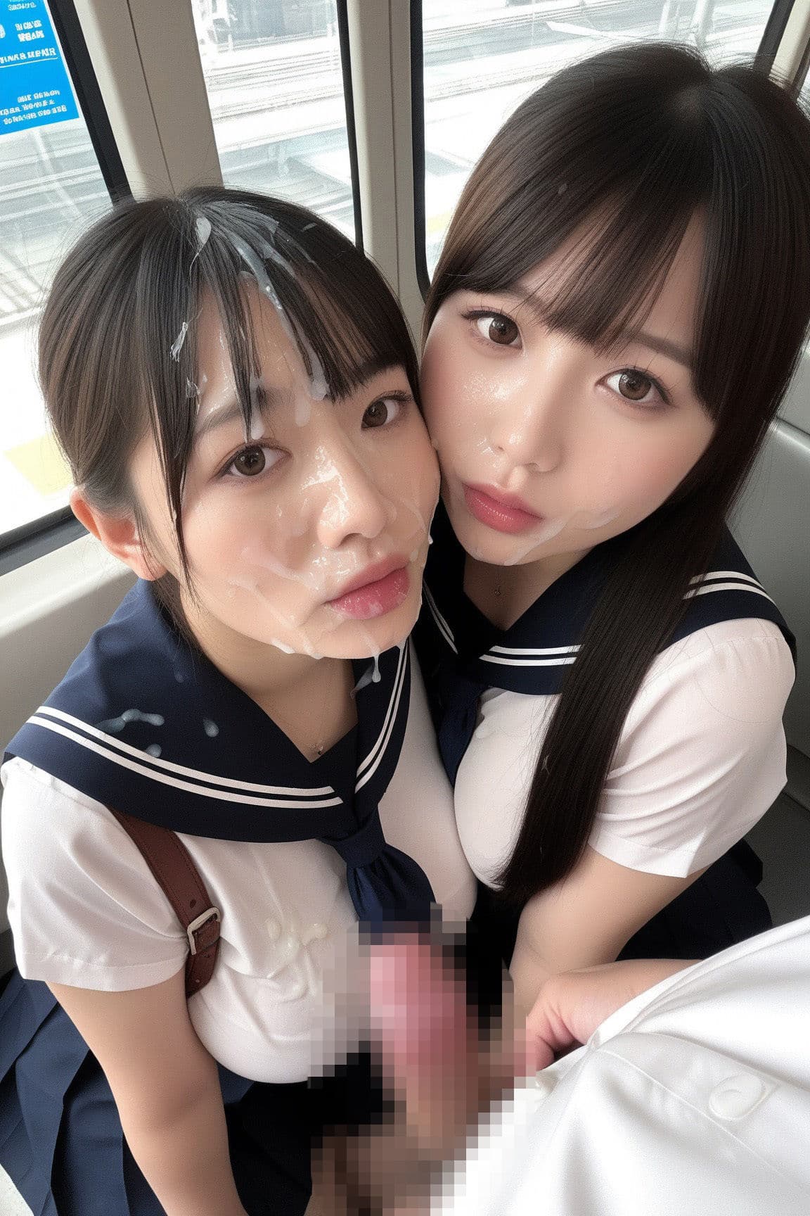 JKをオナホ扱いして好きなだけぶっかけ射精できる電車に乗ってみた7 サンプル6