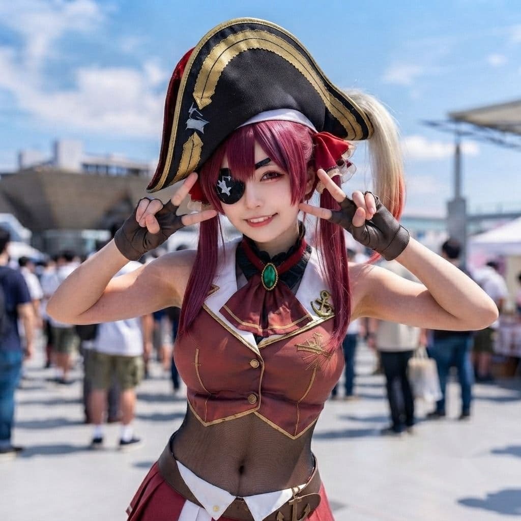 【脱衣コス】宝鐘マ〇ン/ホ〇ライブ 写真集 グラビア サンプル3