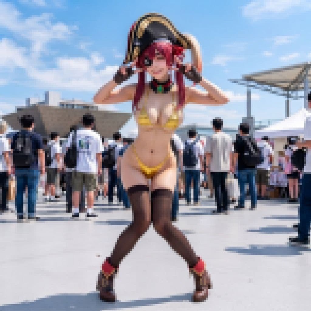 【脱衣コス】宝鐘マ〇ン/ホ〇ライブ 写真集 グラビア サンプル6