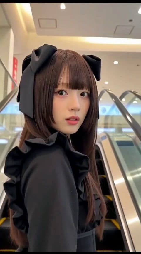 ［AI動画・スマホ特化］ エスカレータで見かけた可愛い子…やることやってるんだ… サンプル9