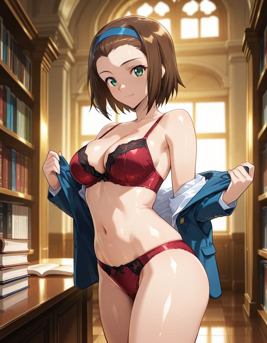 気が強くて、金持ち同級生の鈴◯園子と図書館で一緒に勉強してたら。。。 サンプル3