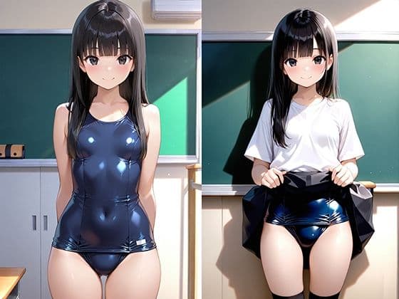 スクール水着の女子校生とプールサイドでハメまくる話 サンプル1