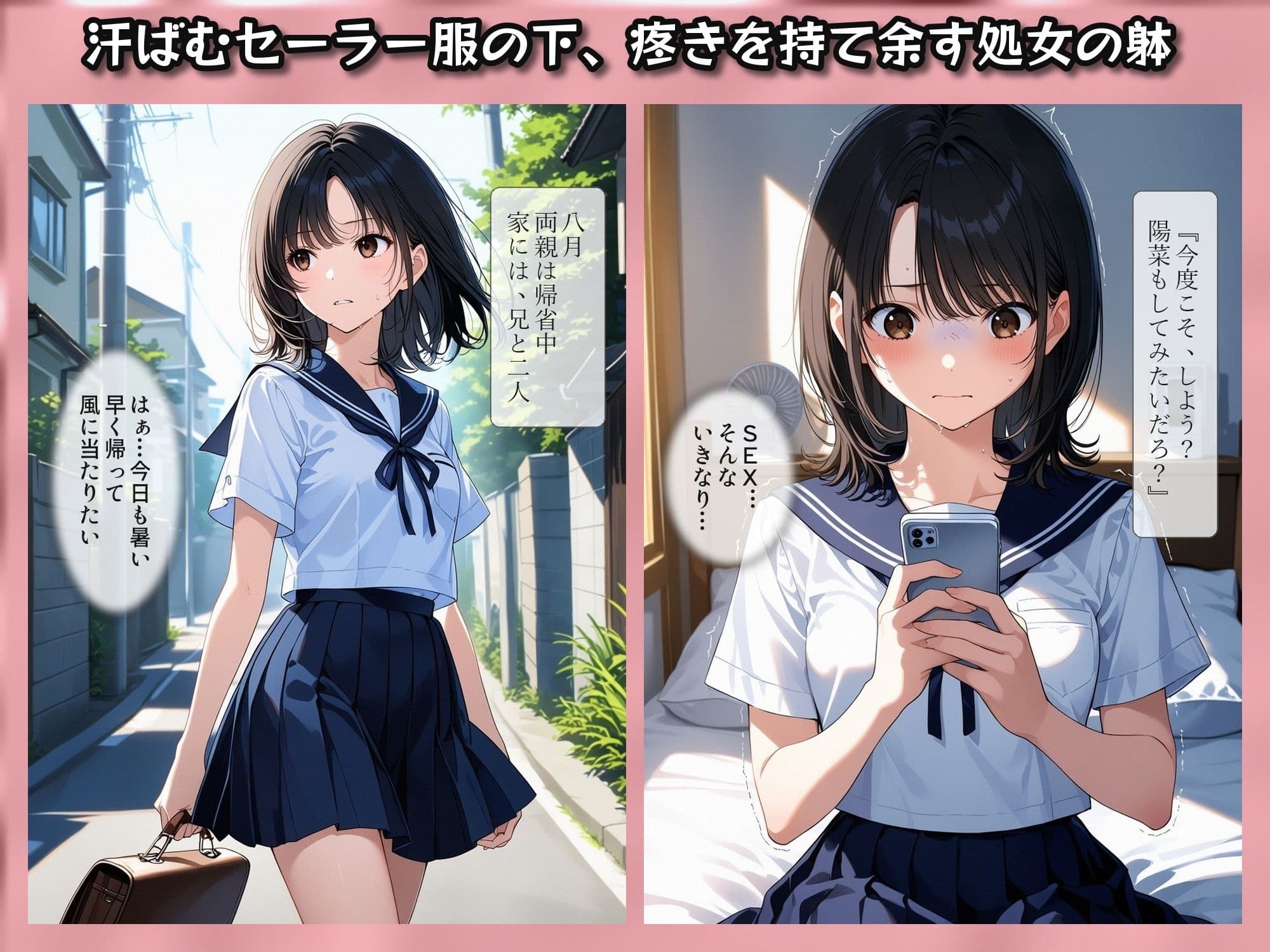 お兄ちゃんが教えてくれた  〜彼氏に求められ困った処女の妹「兄と妹の秘密の練習」〜 サンプル2