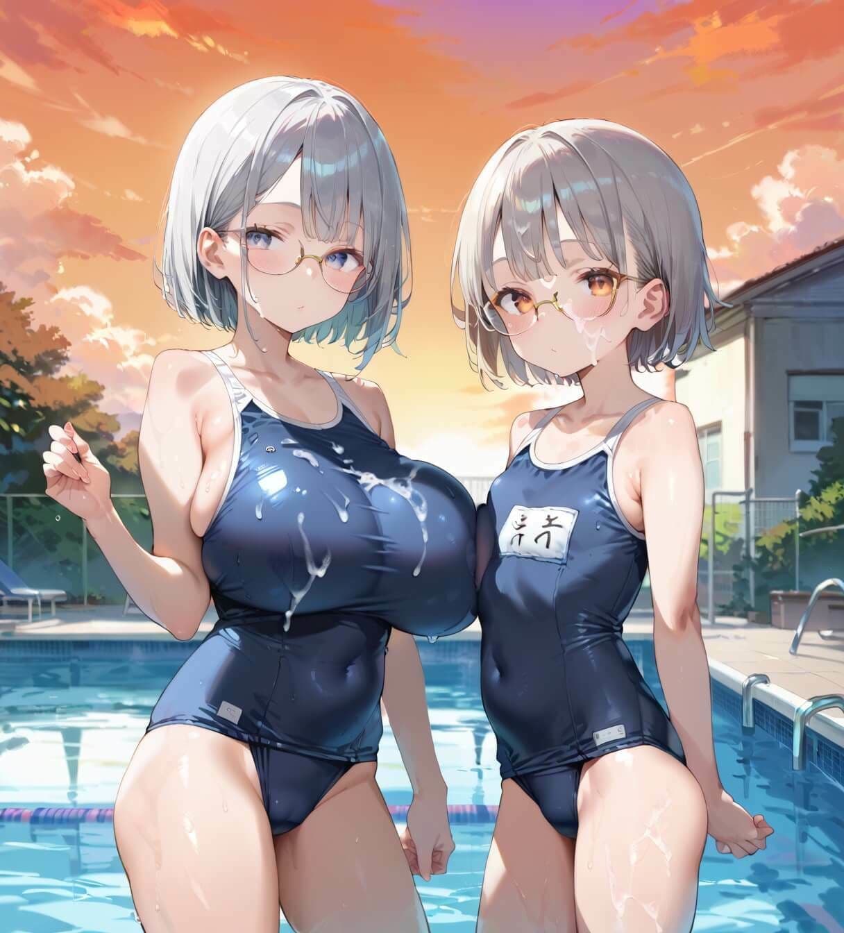 水着美女たちに、夕焼けバックに熱血指導！2★360P サンプル1