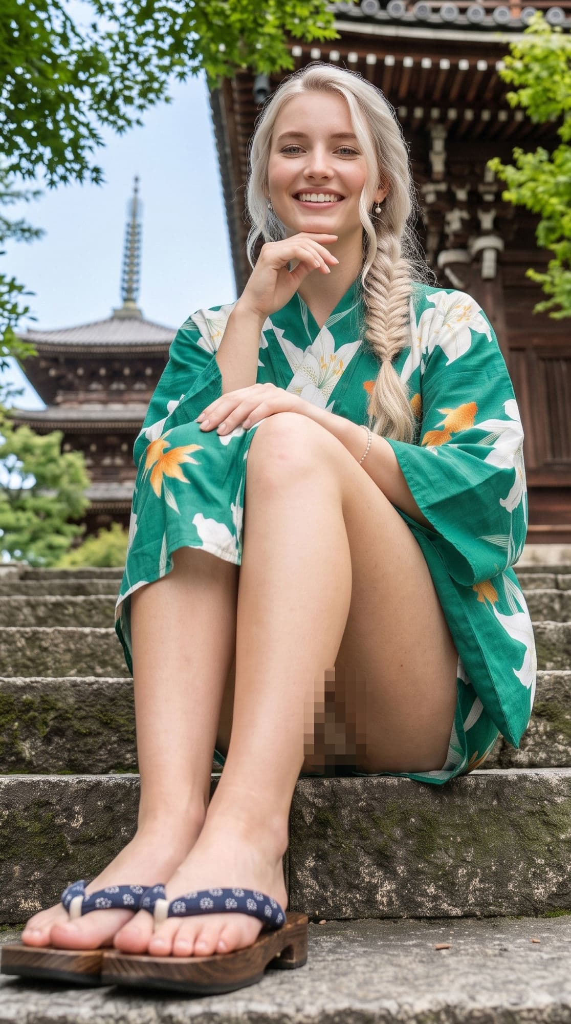 浴衣と私服のパンチラ 9人160枚【AI写真集】 サンプル5