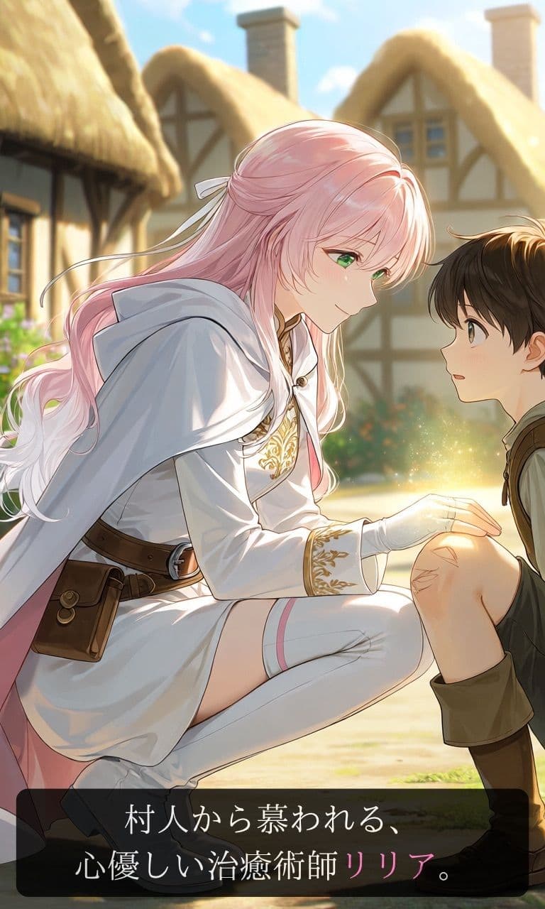 【ストーリー×イラスト｜ストーリー版】ミスティック・ブルーム-心優しい治癒術師、魔花に呼吸を奪われる秘境の花園-【ニーソックス/首絞め/ファンタジー/美少女】 サンプル2