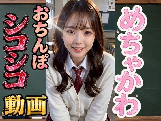 めちゃかわおち○ぽ美女が教室でシコシコ