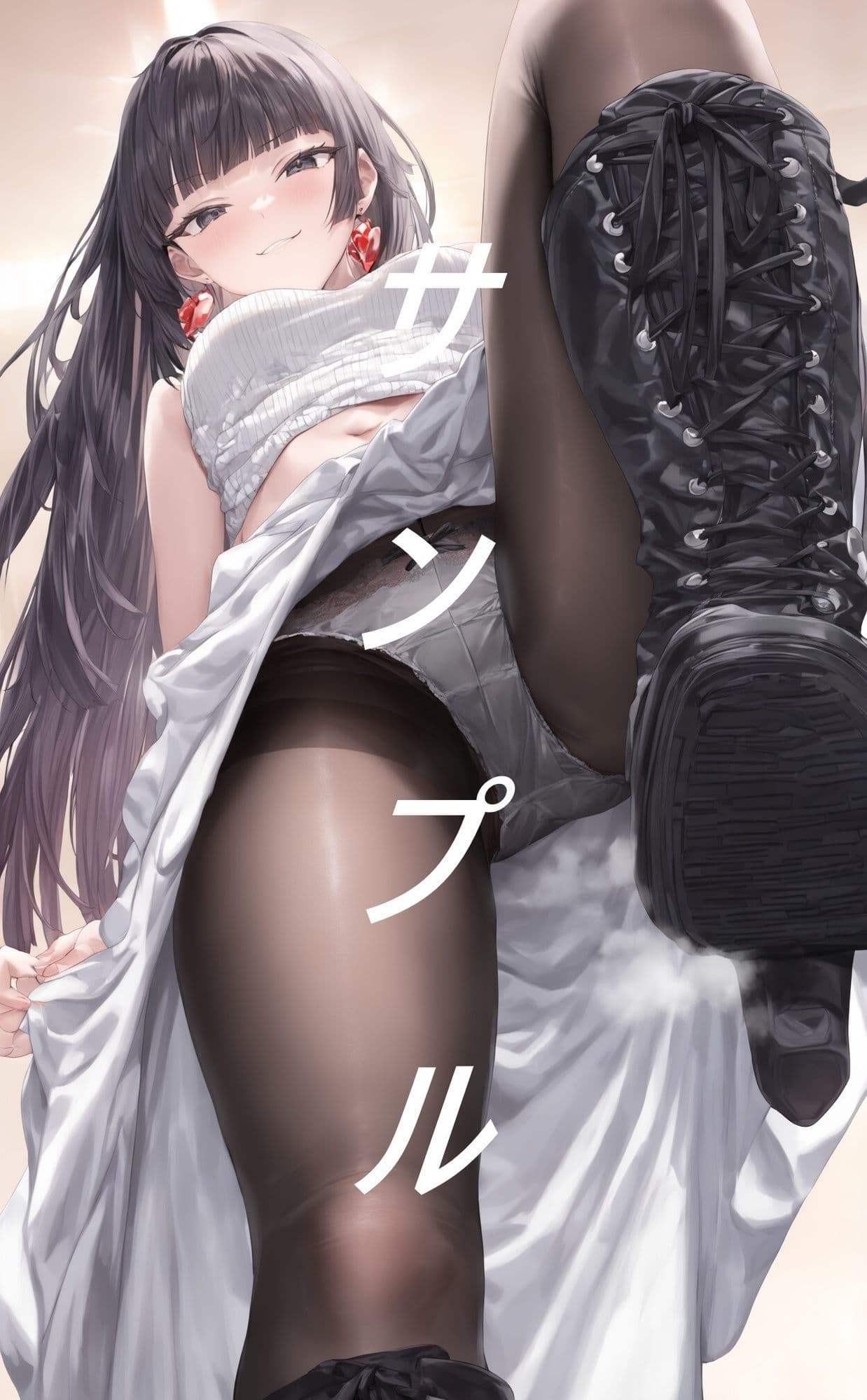 黒ストブーツ踏まれ画集 サンプル1