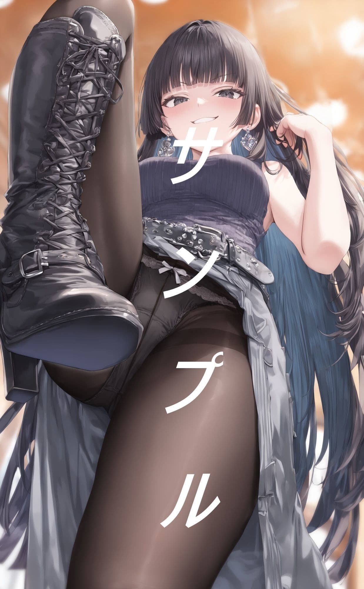 黒ストブーツ踏まれ画集 サンプル2