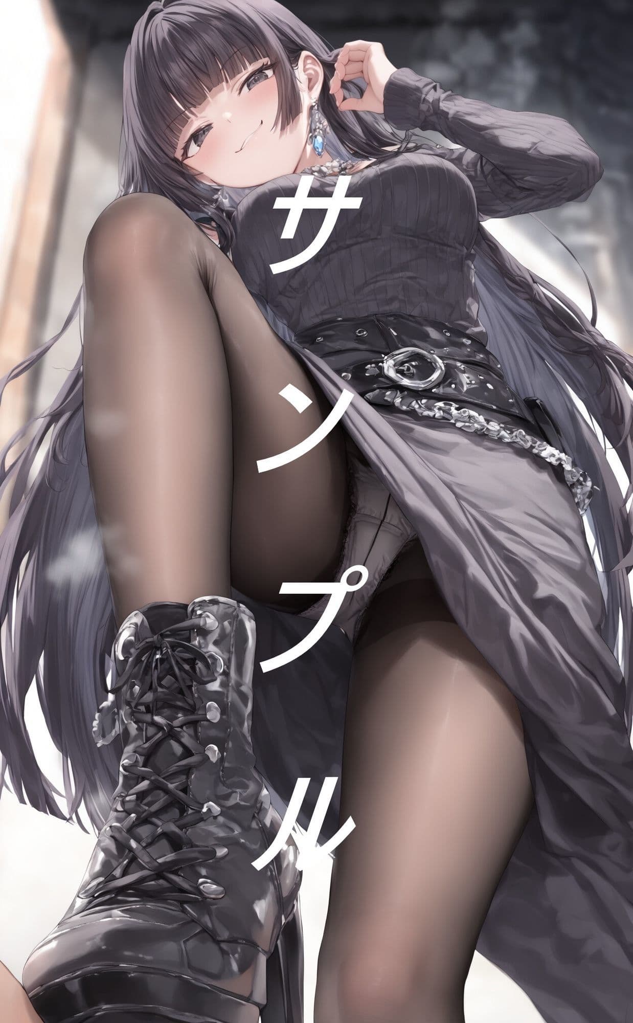 黒ストブーツ踏まれ画集 サンプル3