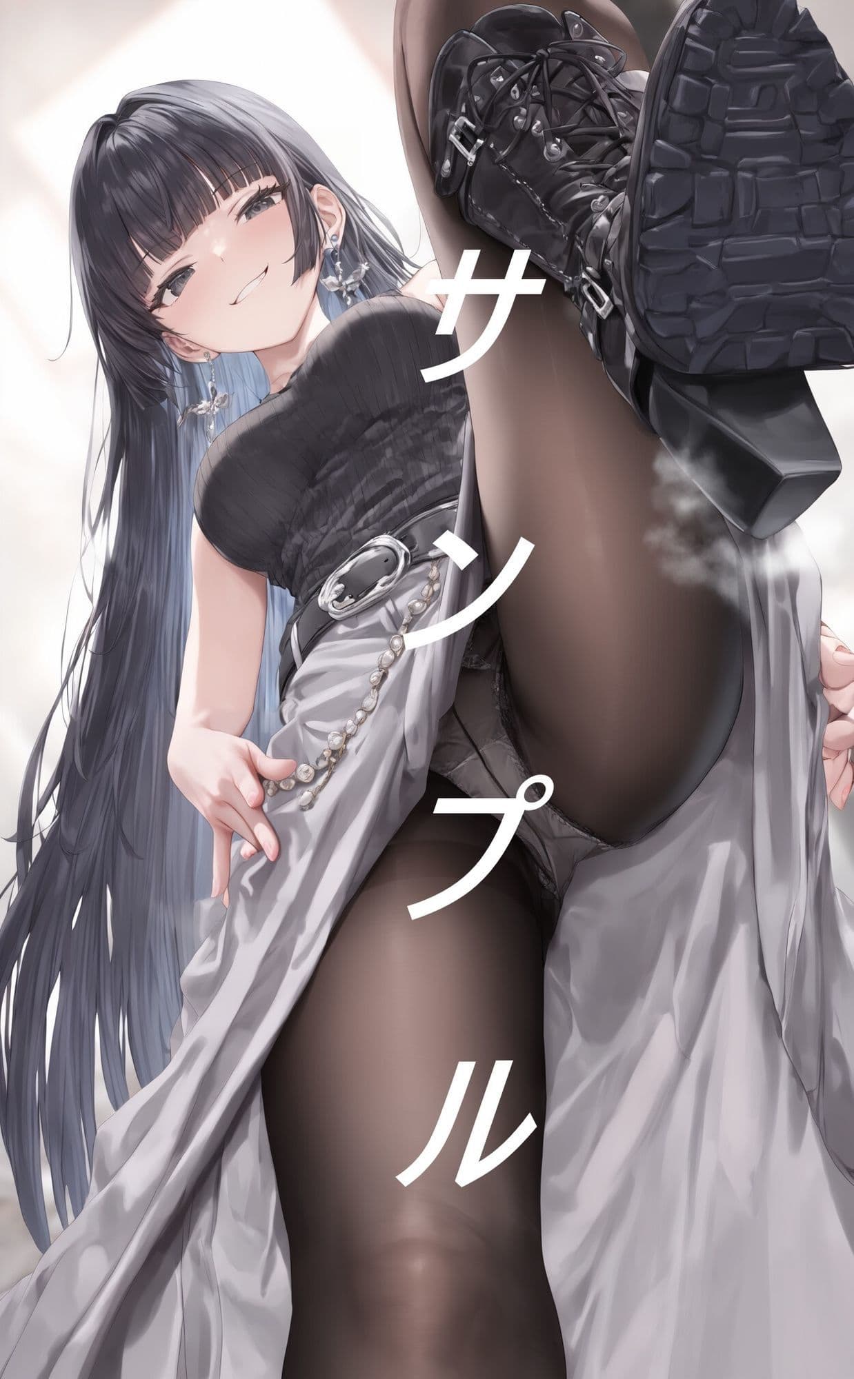 黒ストブーツ踏まれ画集 サンプル5