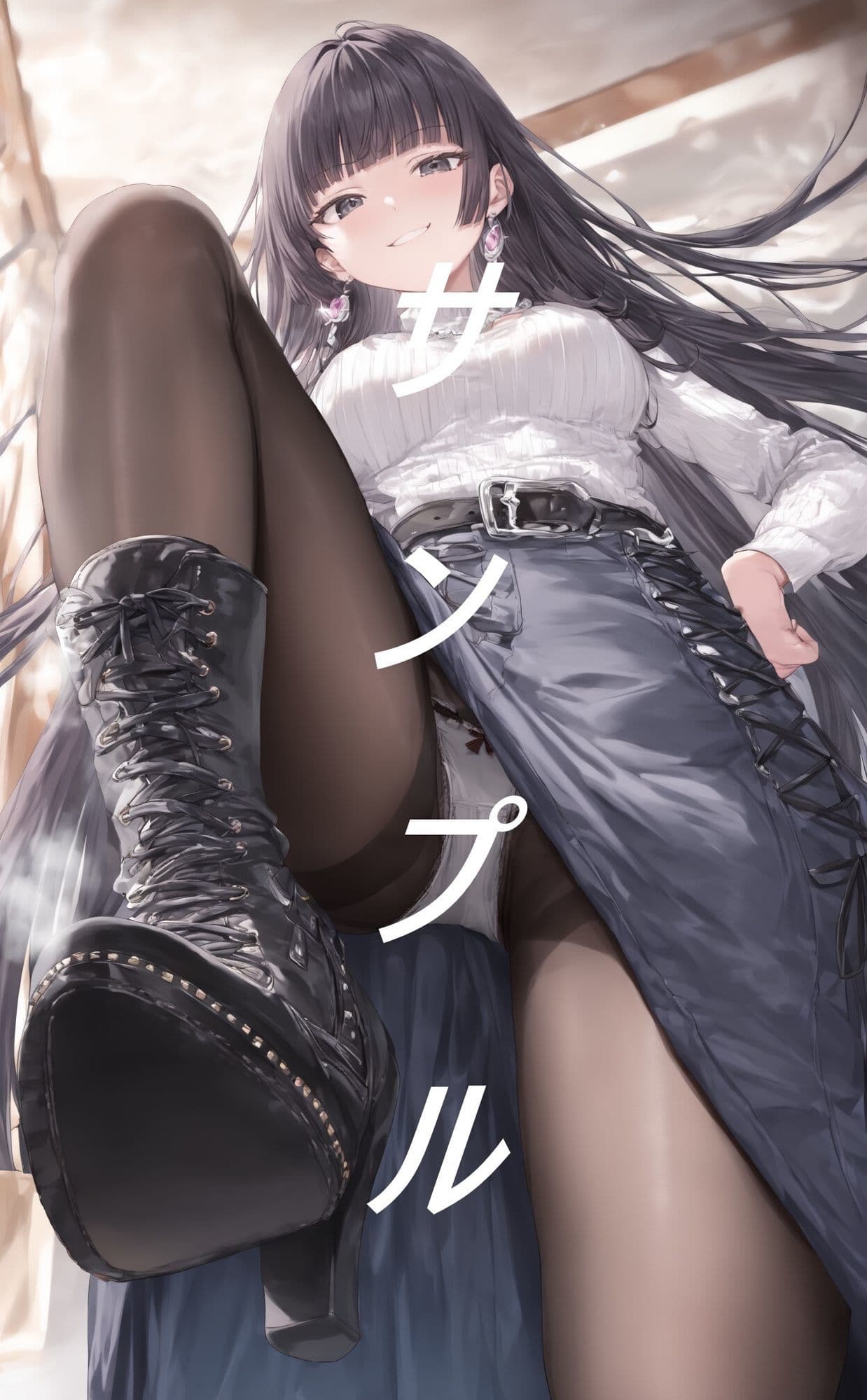 黒ストブーツ踏まれ画集 サンプル7