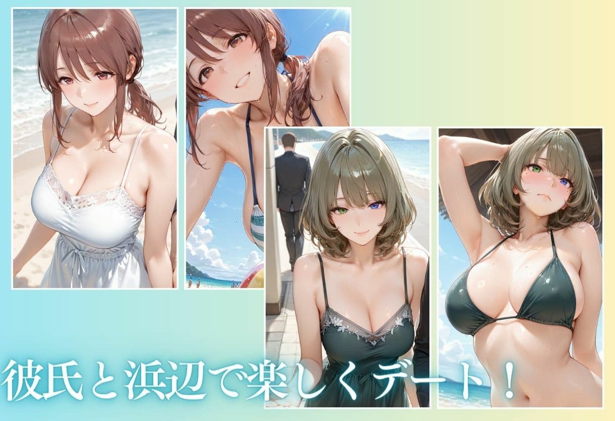 夏の海でナンパされ…彼氏の留守中にテントと砂浜で寝取りSEX  Vol.5 サンプル4