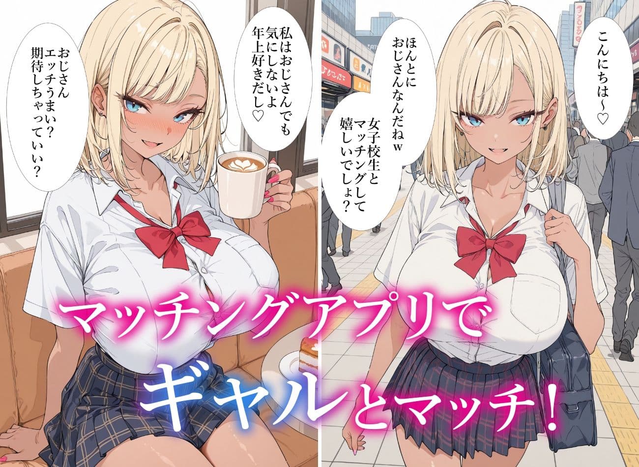 マチアプで出会ったギャルがセックス前提だったから中出ししまくった話 サンプル1