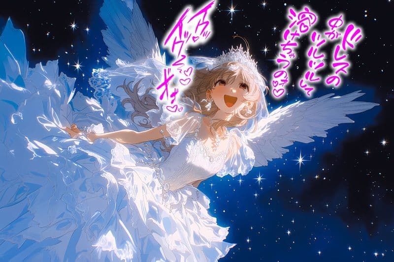【ドレス美少女58】コズミック・エクスタシー 〜ウエディングドレスの快楽は宇宙へ〜 サンプル5