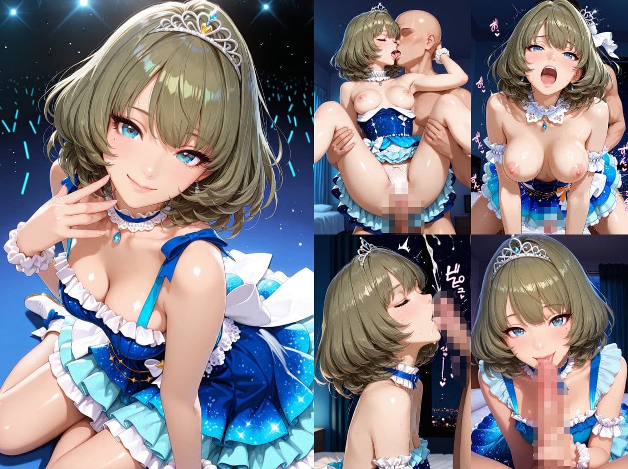飲み会でお持ち帰りされるアイドルたち（ア●マス 安●菜々 高●楓 三●美優 片●早苗） サンプル2