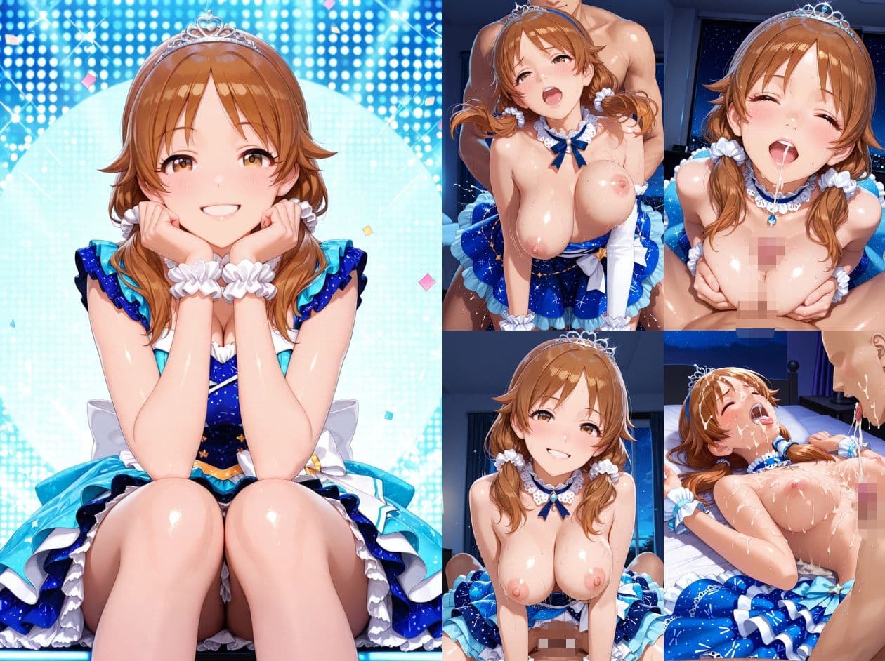 飲み会でお持ち帰りされるアイドルたち（ア●マス 安●菜々 高●楓 三●美優 片●早苗） サンプル4