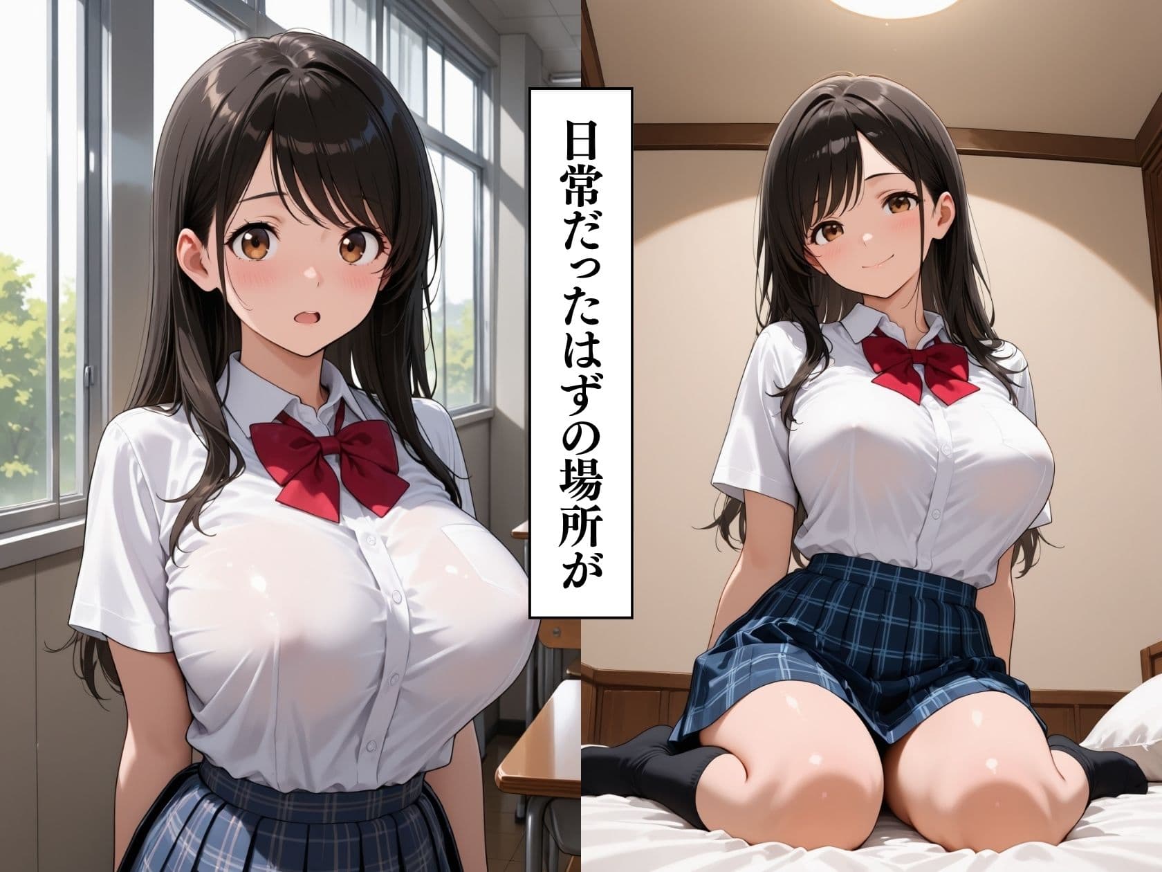女子校生性調教 同級生と緊縛中出しSEX サンプル1