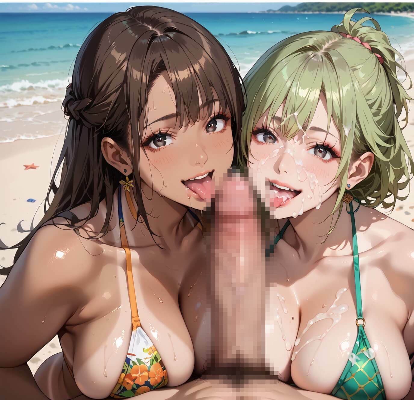 爆乳ギャルビッチすぎ！海辺ギャルがエッチすぎました【たっぷりしっぽり340枚】 サンプル4