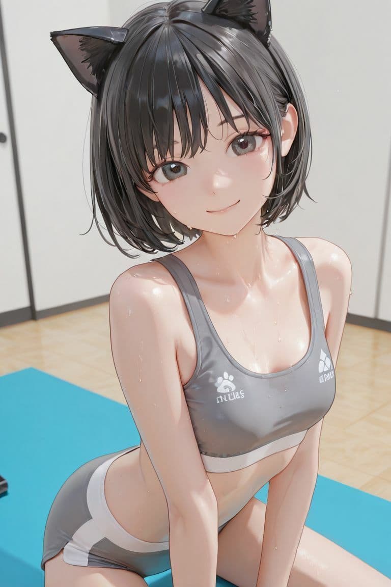 猫耳スポブラエクササイズ サンプル1