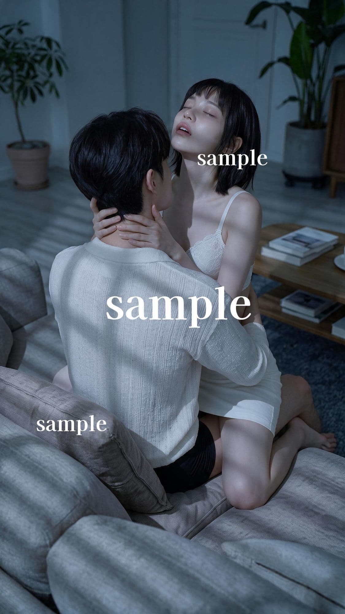 【脱がさずSEX】着衣の快楽！至近距離で濃厚キス…彼女の甘い声とイキ顔に絶頂不可避 サンプル1
