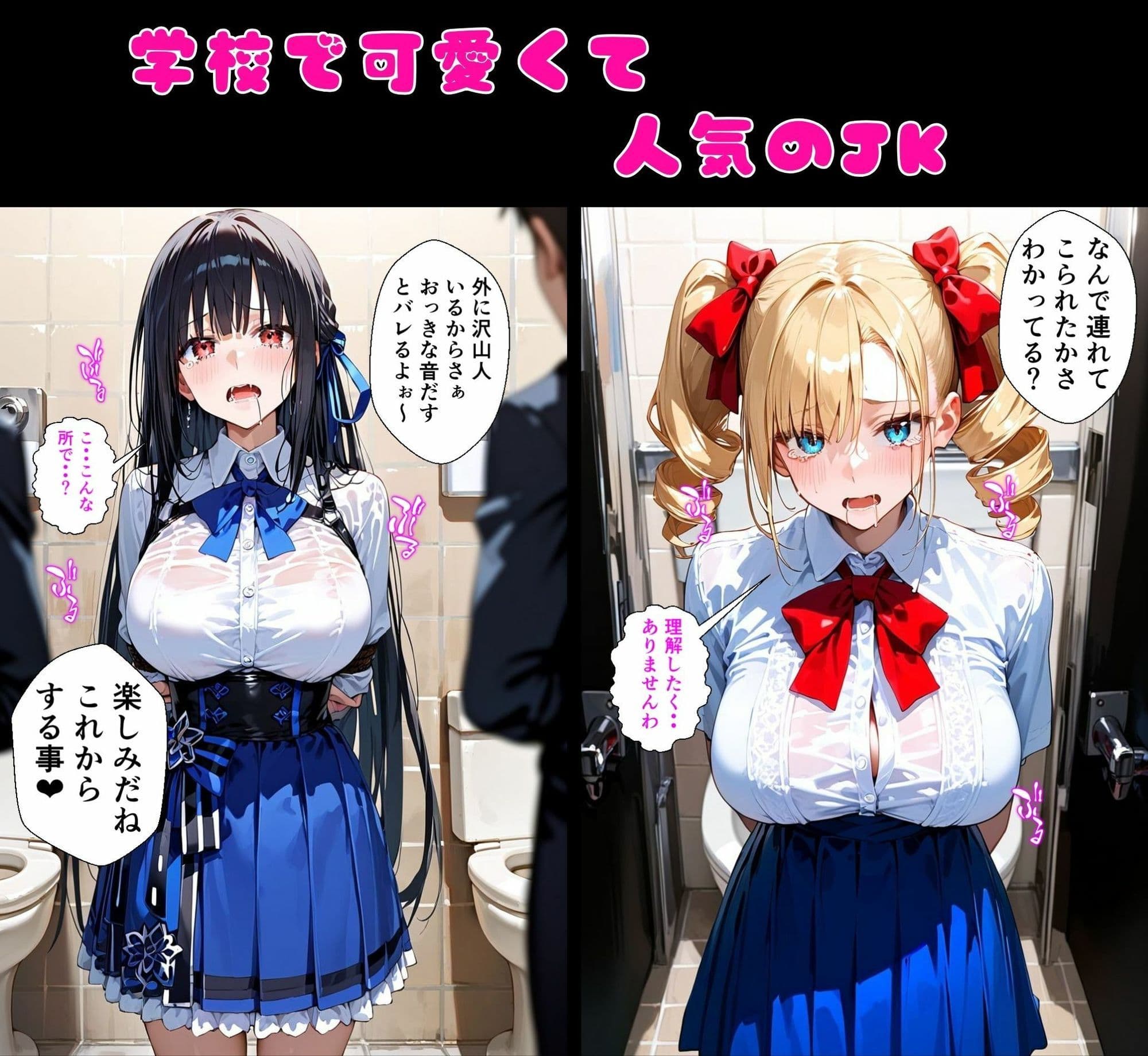 2人の狙われたJK 性奴●化計画【肉便器編】（リサ・アイリス） サンプル2