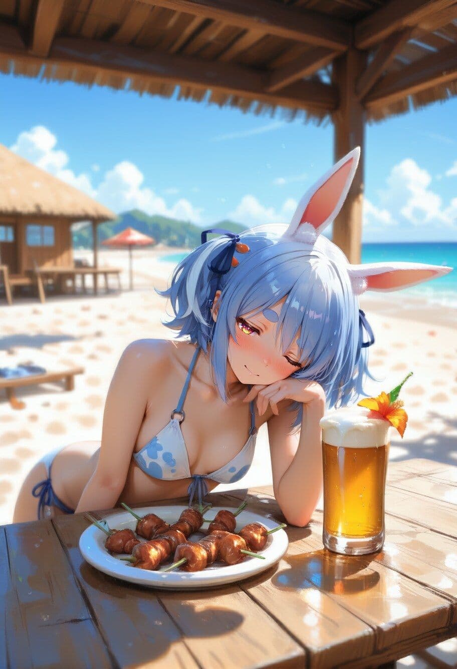 Vtuberと海デート 〜兎田ぺ〇ら〜 サンプル5