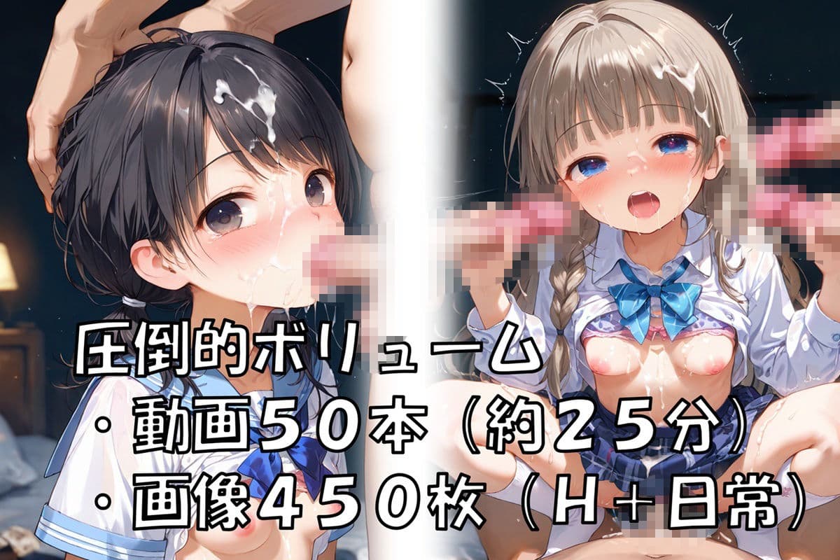【動画50本付き】制服×大量精子 清楚系○Kに容赦ない連続ぶっかけ激ピストン サンプル1