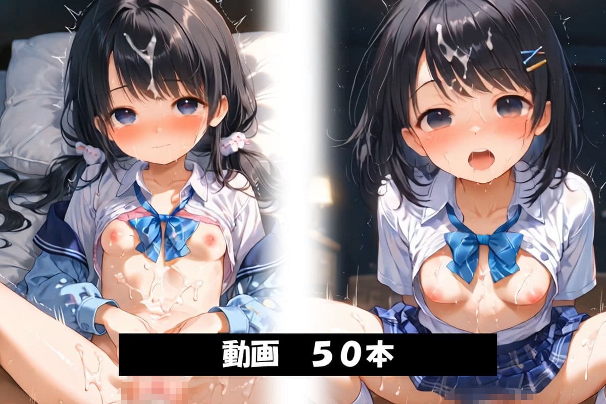 【動画50本付き】制服×大量精子 清楚系○Kに容赦ない連続ぶっかけ激ピストン サンプル3